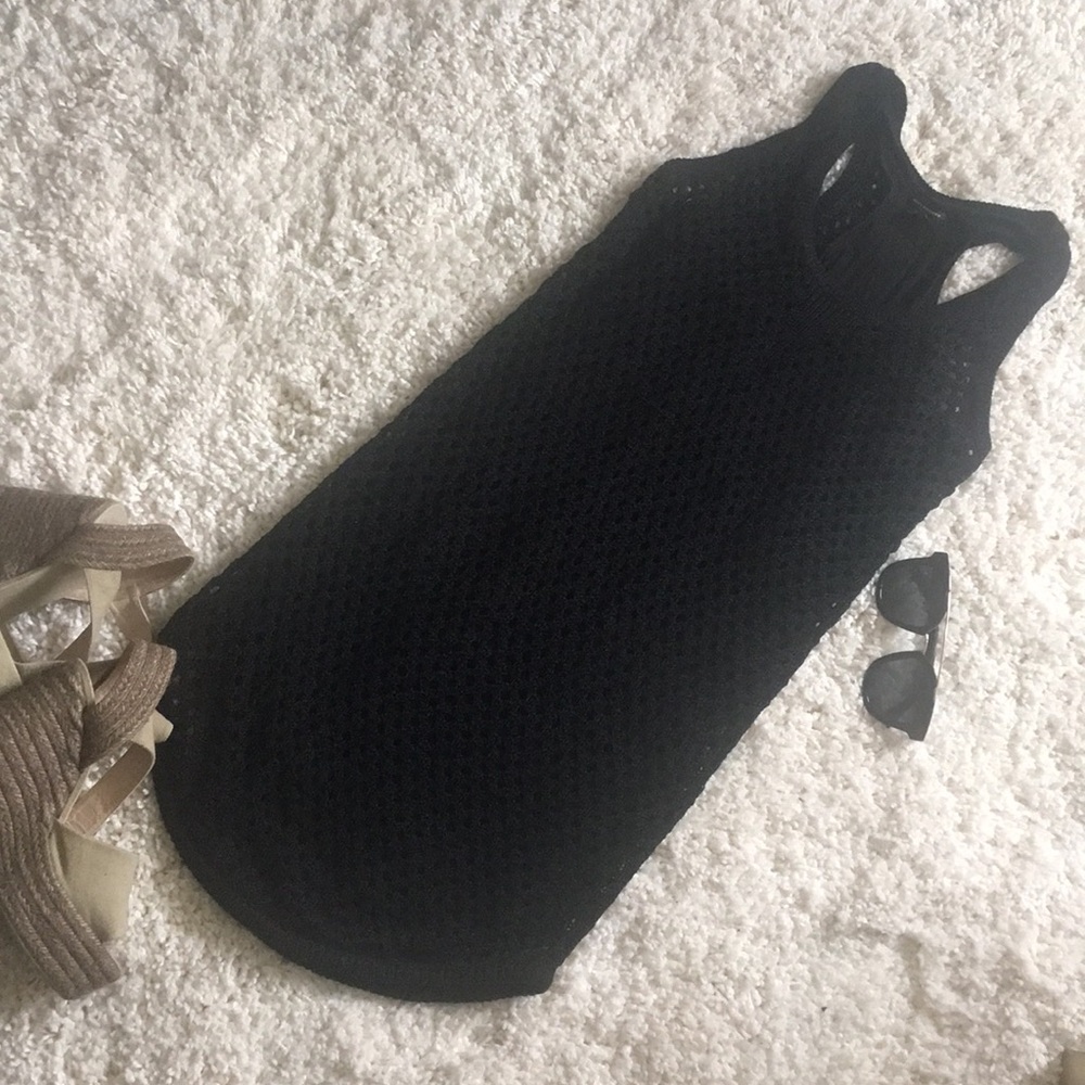 Club Monaco linen cable razor back dress sz XS